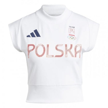 Front - Adidas Womens/Ladies Olympic Poland T-Shirt