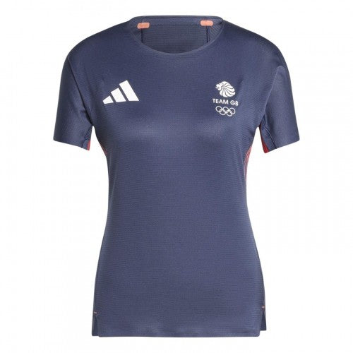 Front - Adidas Womens/Ladies Adizero Team GB T-Shirt