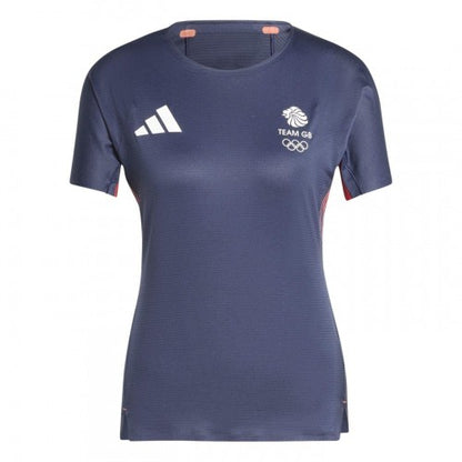 Front - Adidas Womens/Ladies Adizero Team GB T-Shirt