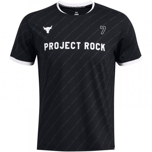 Front - Under Armour Mens Project Rock Rugby T-Shirt