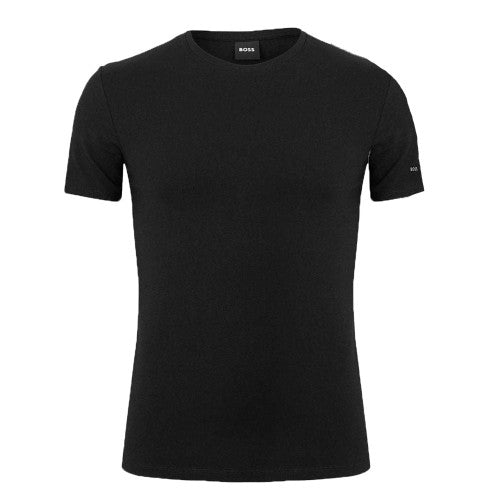 Front - Boss Mens Sleeve Print Jersey Crew Neck T-Shirt