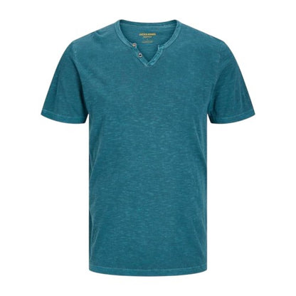 Front - Jack And Jones Mens Notch Neck Regular T-Shirt