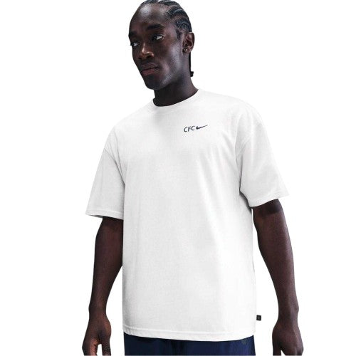 Front - Nike Mens Wordmark Chelsea FC T-Shirt