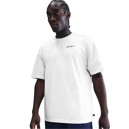 Front - Nike Mens Wordmark Chelsea FC T-Shirt