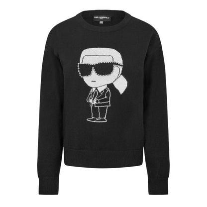Front - Karl Lagerfeld Womens/Ladies Embellished Long-Sleeved Sweatshirt