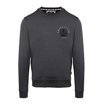 Front - Aquascutum Mens Crew Neck Long-Sleeved Sweatshirt