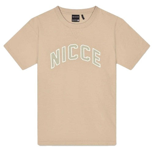 Front - Nicce Mens Lettering Jersey Crew Neck Goalkeeping T-Shirt