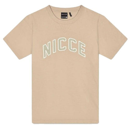 Front - Nicce Mens Lettering Jersey Crew Neck Goalkeeping T-Shirt