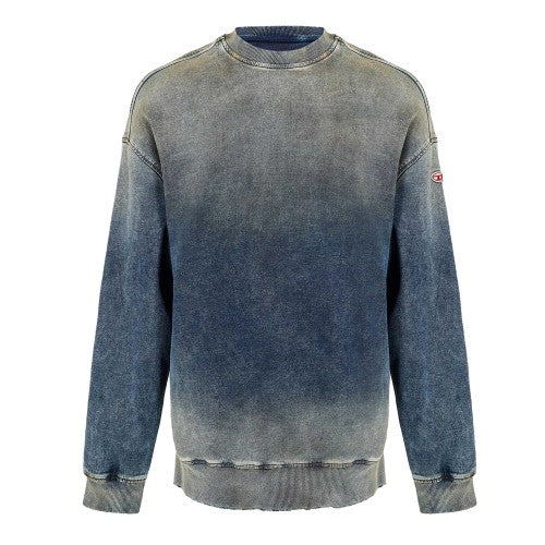 Front - Diesel Mens Krib Ne Distressed Sweatshirt