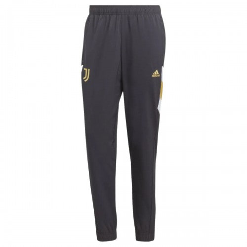Front - Adidas Mens Juventus FC Woven Tracksuit Bottoms