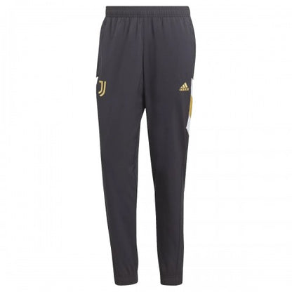 Front - Adidas Mens Juventus FC Woven Tracksuit Bottoms