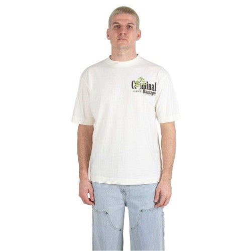 Front - Criminal Damage Mens Kenshin Oversized T-Shirt