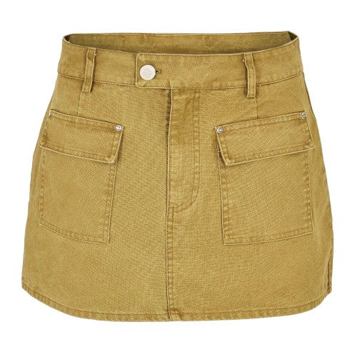 Front - Couture Club Womens/Ladies Trucker Mini Skirt