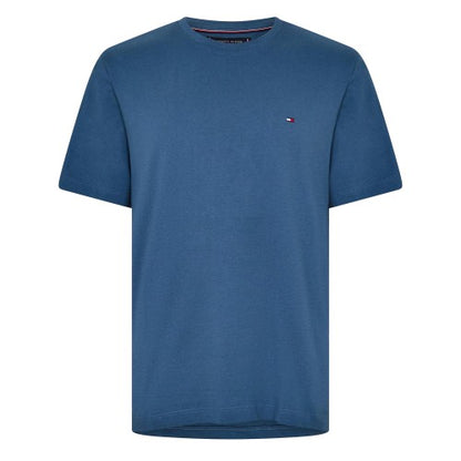 Front - Tommy Hilfiger Mens Embroidered Logo Crew Neck T-Shirt