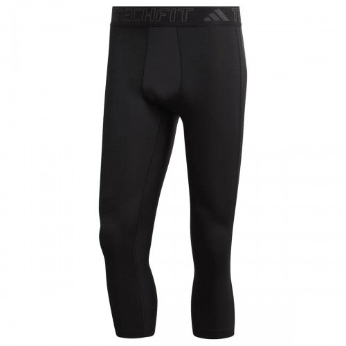 Front - Adidas Mens TechFit Training 3/4 Tights