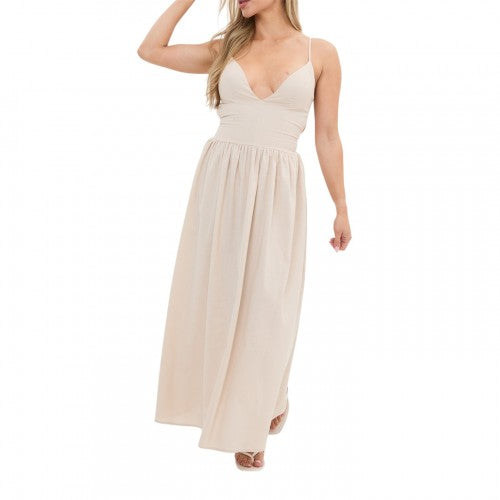 Front - I Saw It First Womens/Ladies Linen Blend Maxi Dress