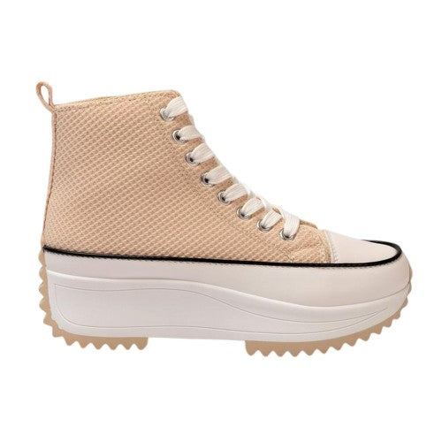 Front - Firetrap Womens/Ladies Platform High Top Trainers
