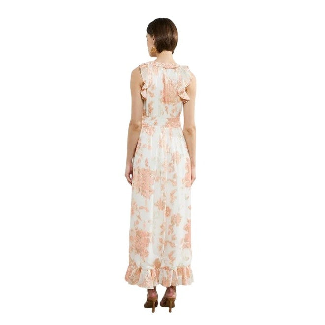 Ballet Pink - Back - French Connection Womens-Ladies Elko Keyhole Maxi Dress