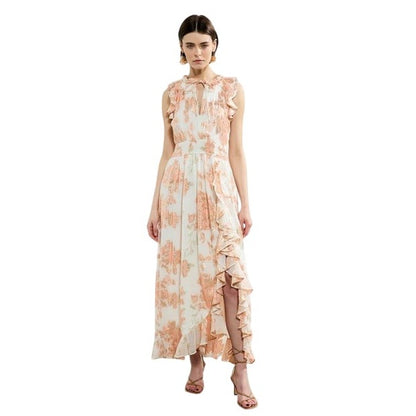 Ballet Pink - Lifestyle - French Connection Womens-Ladies Elko Keyhole Maxi Dress