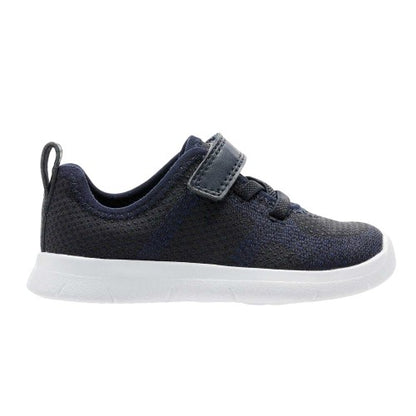 Front - Clarks Baby Ath Flux Flat Trainers
