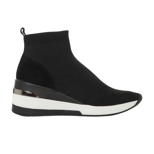 Front - Dune London Womens/Ladies Engel Suede Wedge Trainers