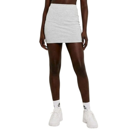 Grey - Front - Missy Empire Womens-Ladies Jersey Bodycon Mini Skirt