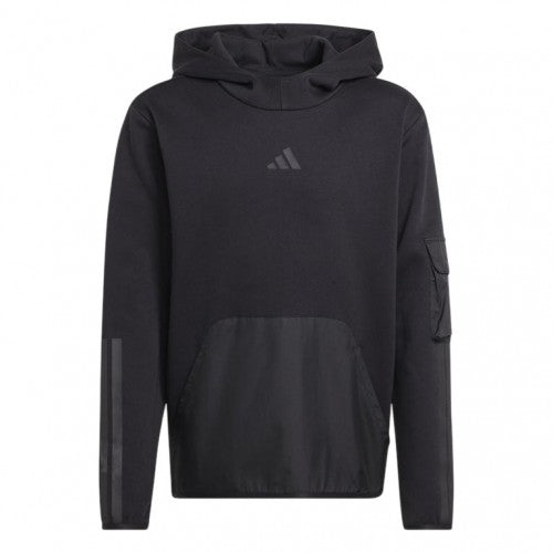 Front - Adidas Childrens/Kids Utility Fleece Hoodie
