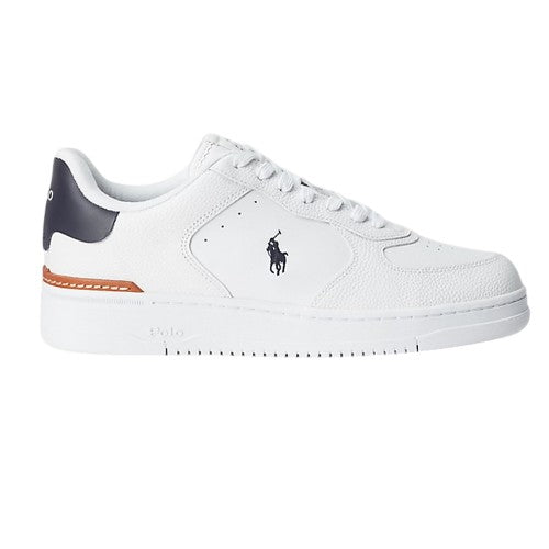 Front - Ralph Lauren Childrens/Kids Masters Leather Flat Trainers