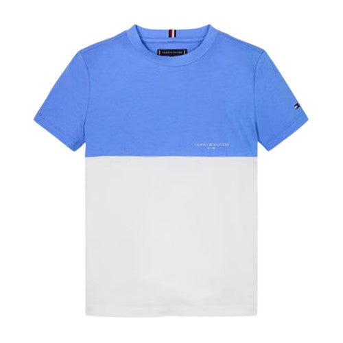 Front - Tommy Hilfiger Childrens/Kids Colour Block Logo Regular T-Shirt