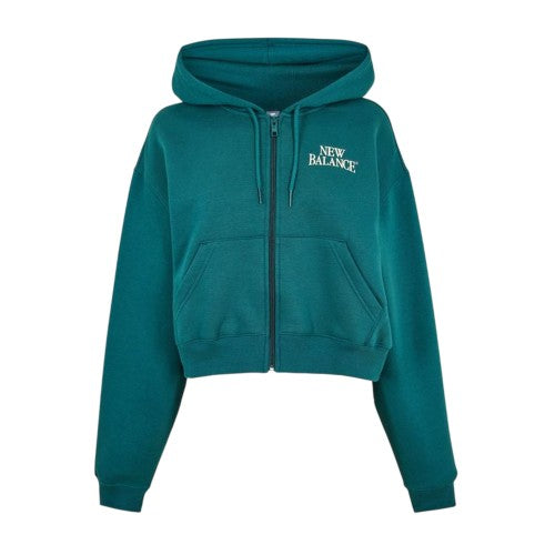 Front - New Balance Womens/Ladies Relaxed Fit Full Zip Hoodie