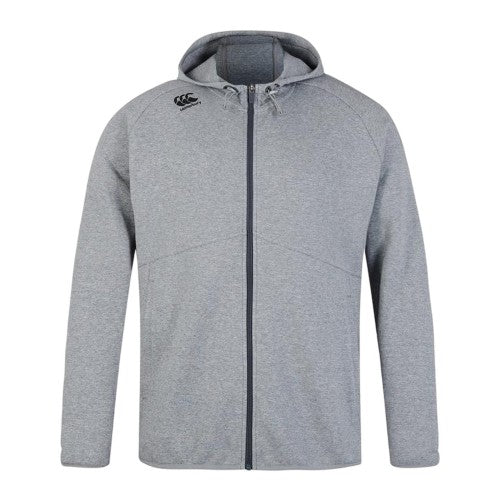 Front - Canterbury Mens Tempo Raglan Workout Full Zip Hoodie