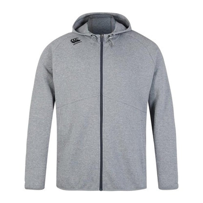 Front - Canterbury Mens Tempo Raglan Workout Full Zip Hoodie