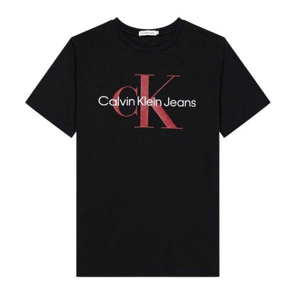 Front - Calvin Klein Childrens/Kids Monogram Cotton T-Shirt