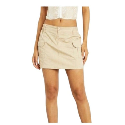 Front - Missy Empire Womens/Ladies Cargo Mini Skirt
