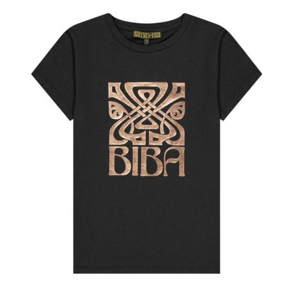 Front - Biba Girls Logo T-Shirt