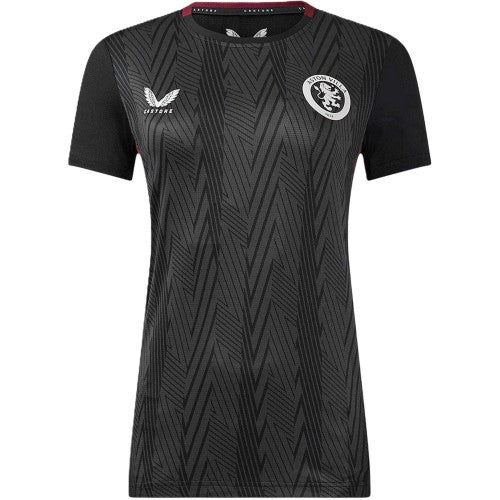 Front - Castore Womens/Ladies 2023/2024 Aston Villa FC T-Shirt