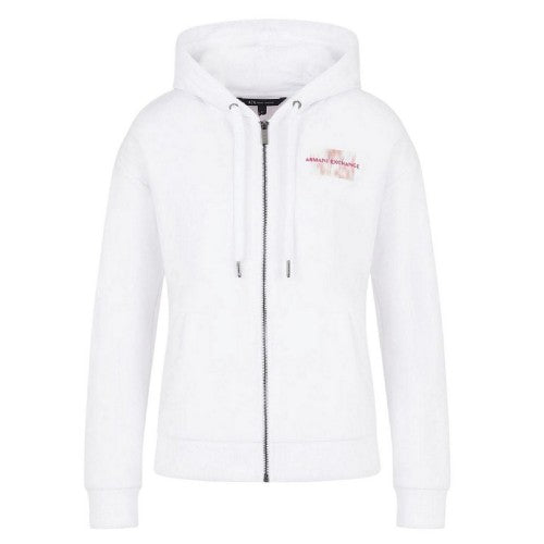 Front - Armani Exchange Womens/Ladies Full Zip Hoodie