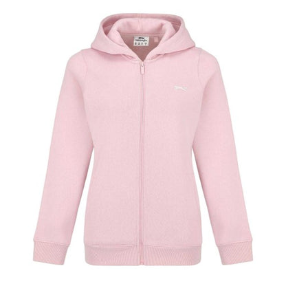 Front - Slazenger Womens/Ladies Logo Fitted Full Zip Hoodie