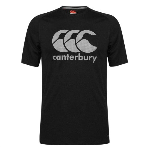 Front - Canterbury Mens Essential Large Logo Vapodri T-Shirt