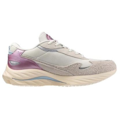 Front - Mizuno Mens Wave Rider Beta Sportstyle Suede Trainers