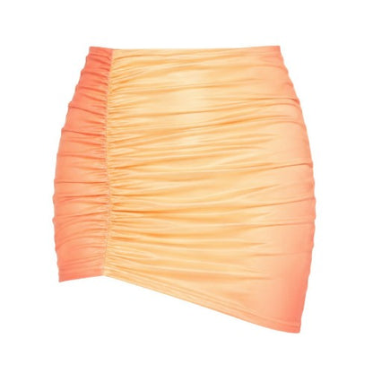 Front - Missy Empire Womens/Ladies Ombre Ruched Fitted Mini Skirt