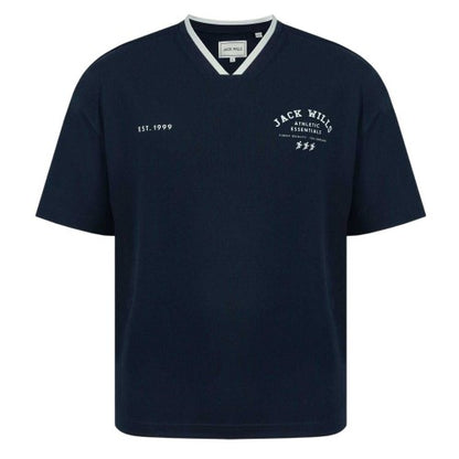 Front - Jack Wills Mens V Neck T-Shirt