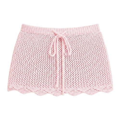 Front - Missy Empire Womens/Ladies Crochet Mini Skirt