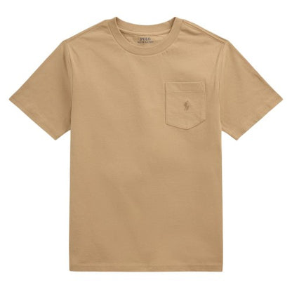 Front - Ralph Lauren Childrens/Kids Embroidered Pocket Regular T-Shirt