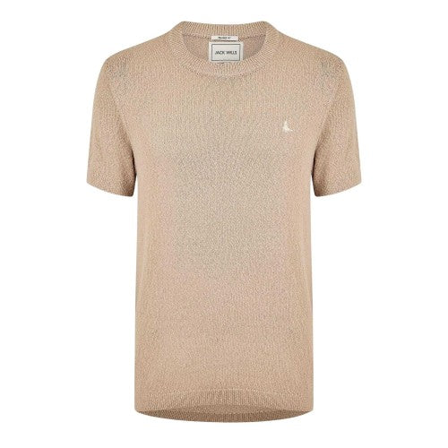 Front - Jack Wills Mens Knitted T-Shirt