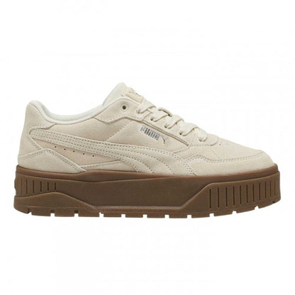 Front - Puma Womens/Ladies Karmen II Leather Platform Trainers