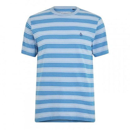 Front - Original Penguin Mens Striped Crew Neck Regular T-Shirt