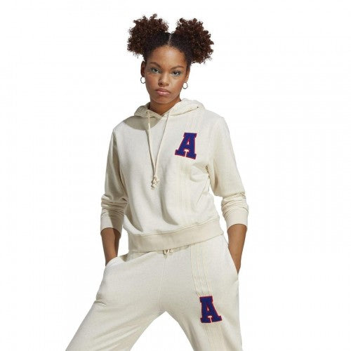 Front - Adidas Womens/Ladies Lettering Hoodie