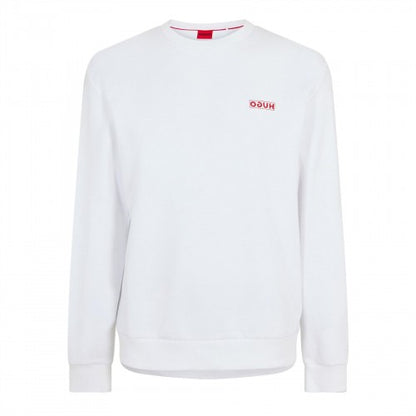 Front - Hugo Mens Drick 194 Logo Cotton Sweatshirt