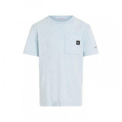 Front - Calvin Klein Boys Vintage Wash Chest Pocket T-Shirt